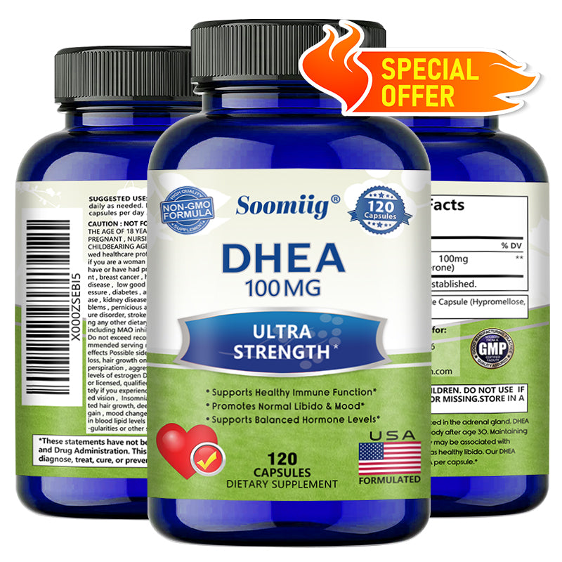 DHEA 100mg - Balanced Hormone For Timeless Mood & Bodily Vitality