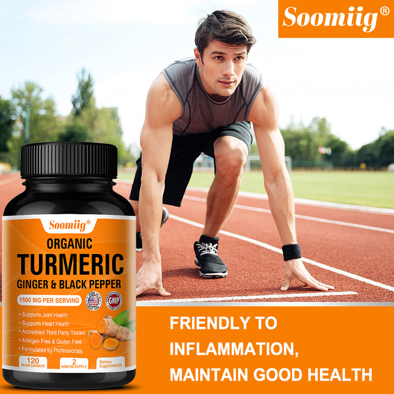 Organic Turmeric - Ultra-Absorb Curcumin Eases Joint Aging Strain