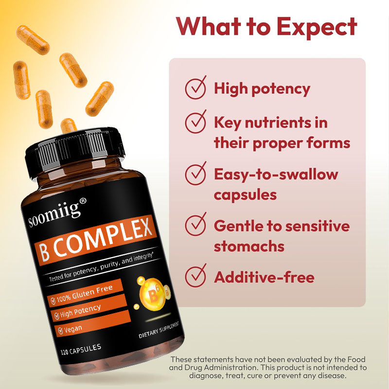 Soomiig® High Potency B Complex | Energy Metabolism & Nervous System Support