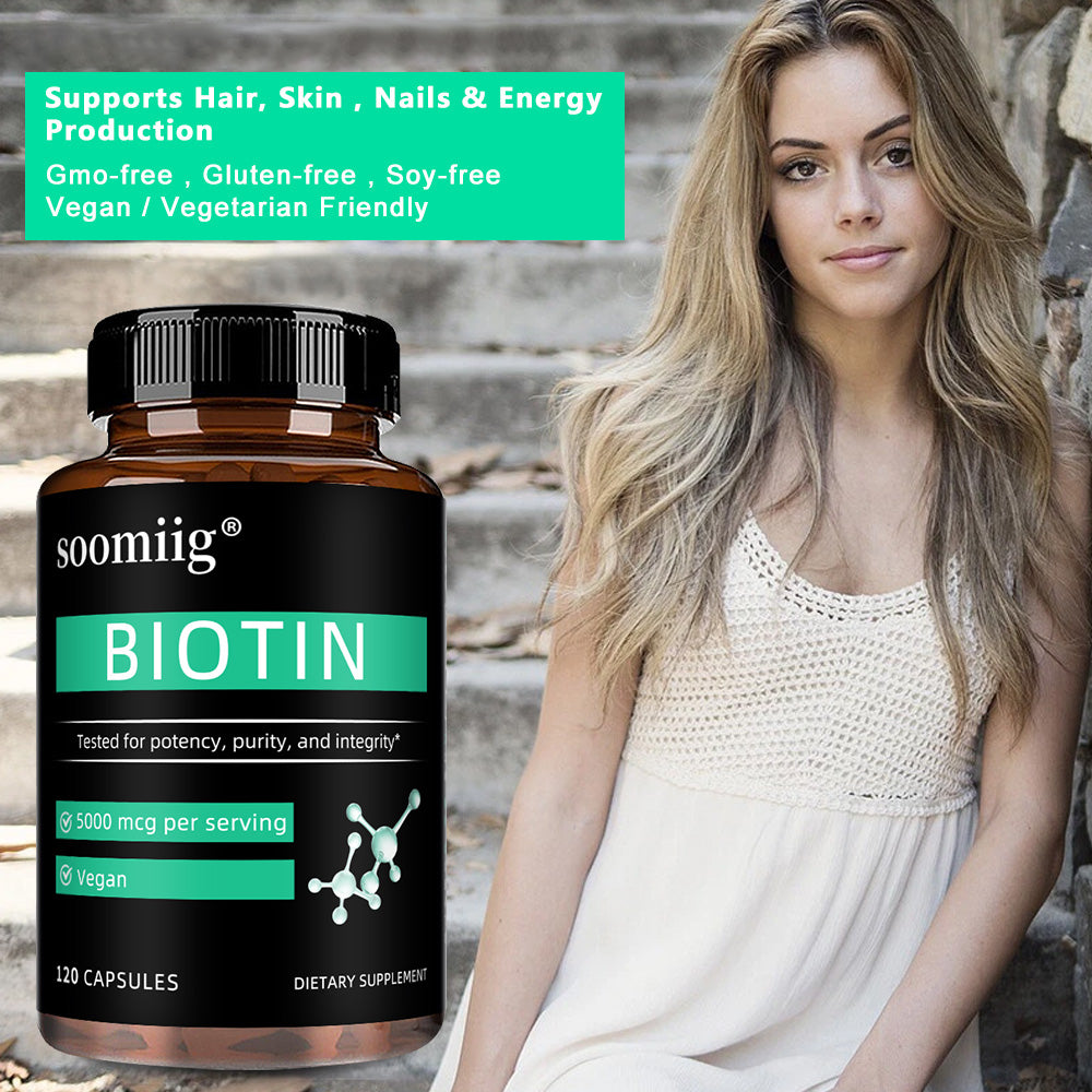 Soomiig® Biotin Hair, Skin & Nails Support Capsules
