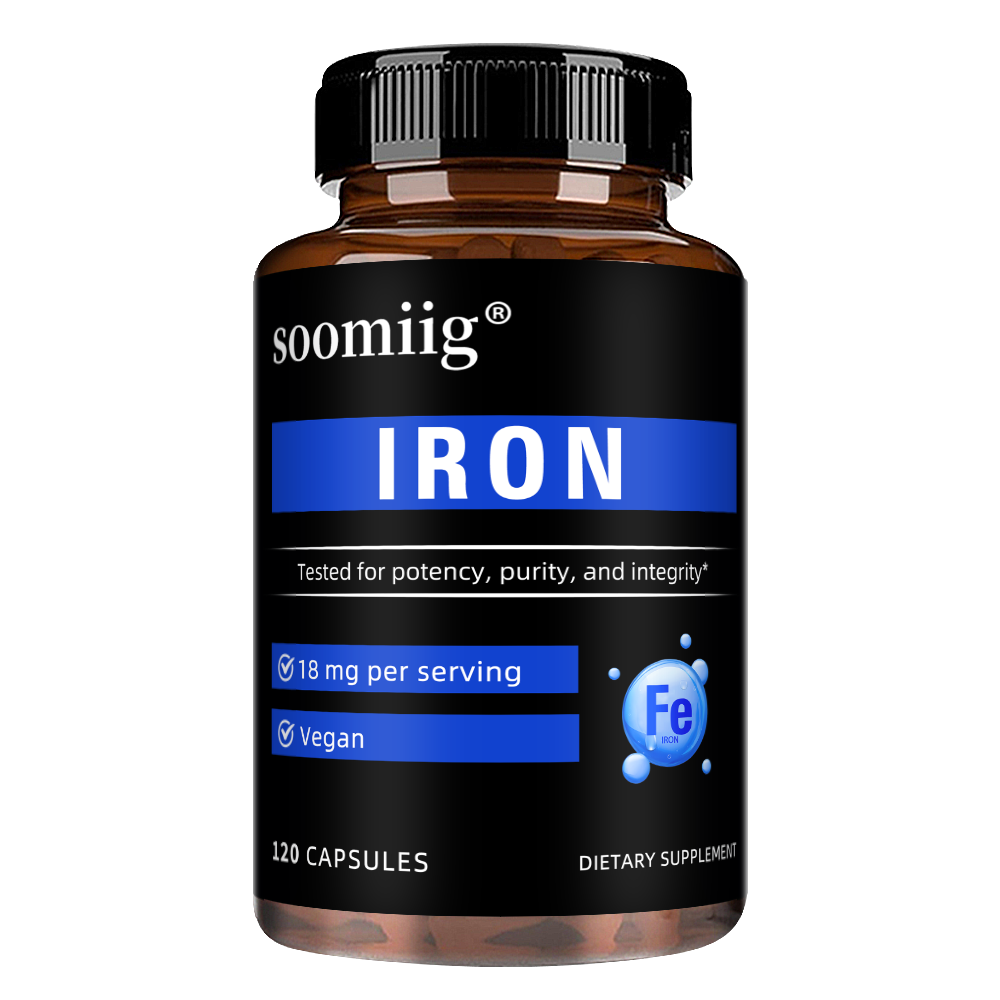 Soomiig® Iron Bisglycinate Gentle Iron Supplement Capsules