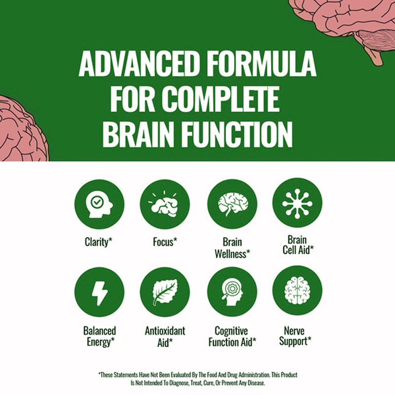 Ginkgo Biloba Cognitive - Herbal Cerebral Booster Optimizes Focus & Blood Flow.