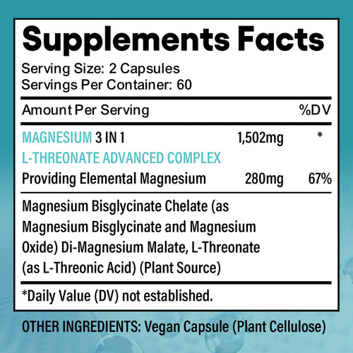 Soomiig® 3-in-1 Magnesium L-Threonate Advanced Complex
