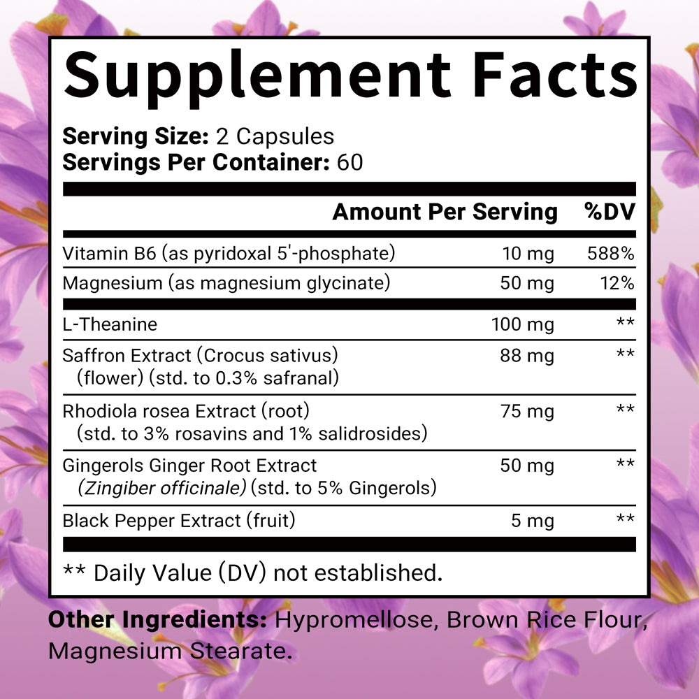 Soomiig® Advanced Saffron Blend Complex with Rhodiola & L-Theanine