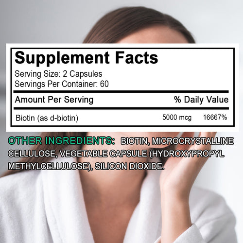 Soomiig® Biotin Hair, Skin & Nails Support Capsules