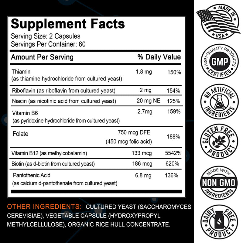 Soomiig® High Potency B Complex | Energy Metabolism & Nervous System Support
