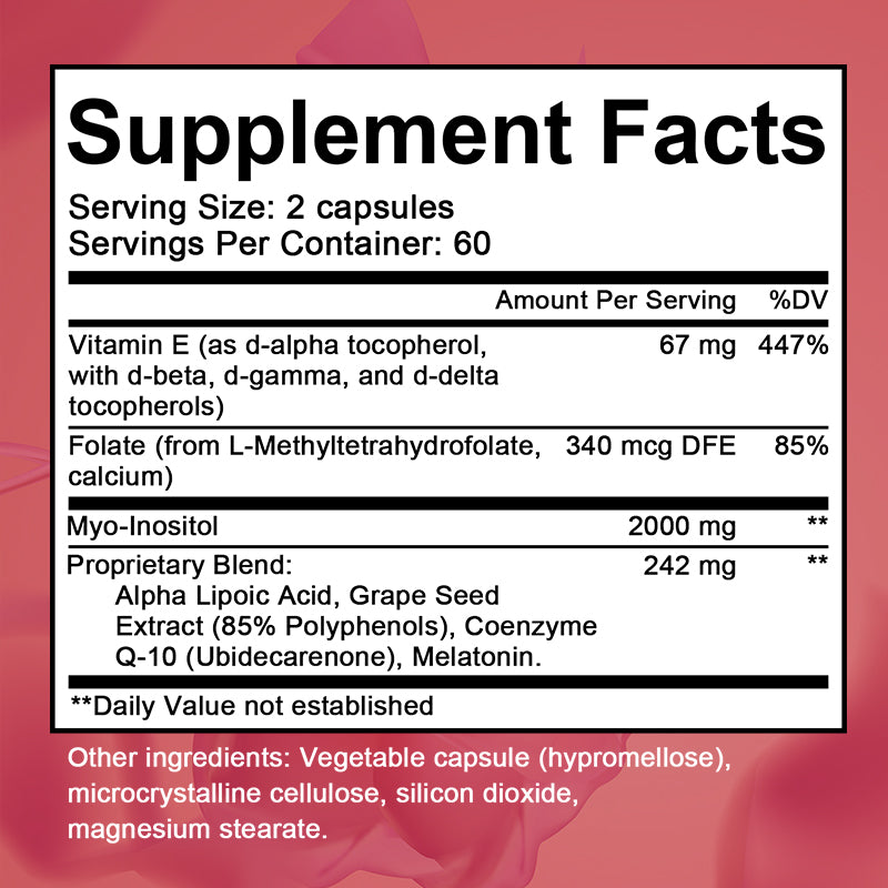 Soomiig® Myo-Inositol & Antioxidant Women's Health & Ovarian Support Supplement