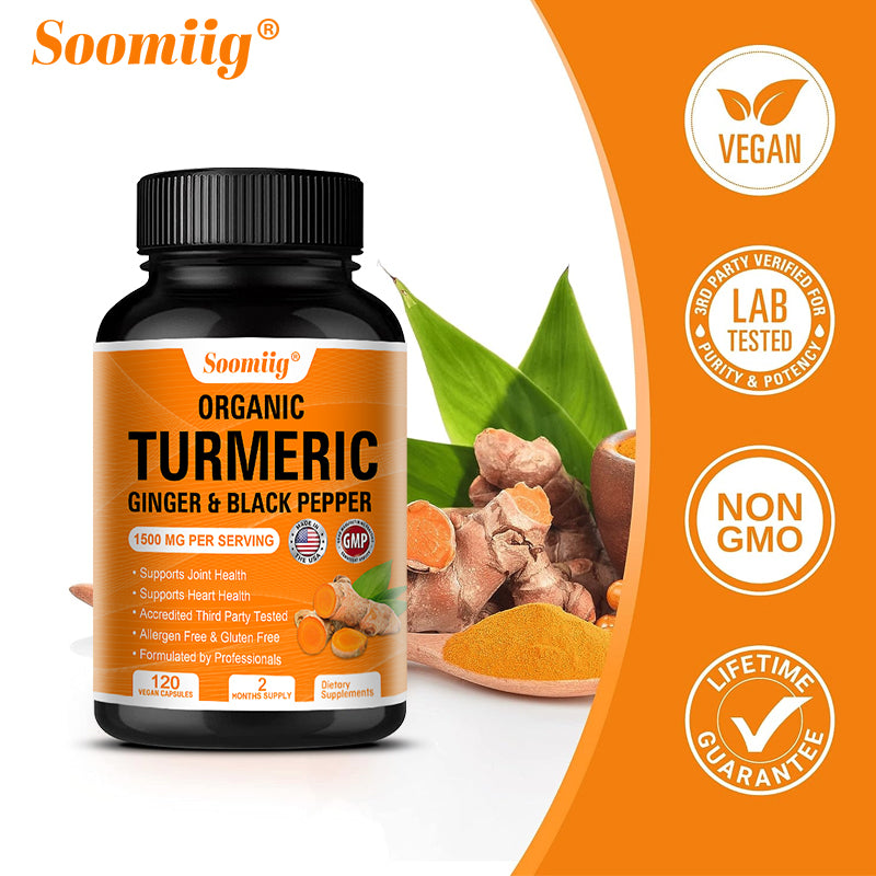 Organic Turmeric - Ultra-Absorb Curcumin Eases Joint Aging Strain