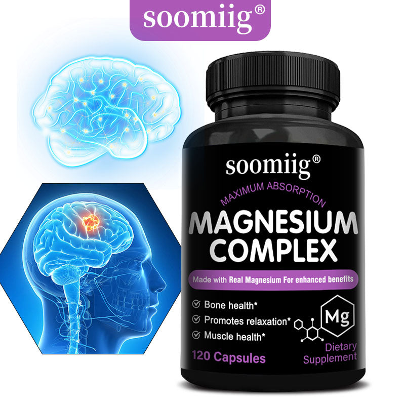 Soomiig® Magnesium Complex Supplement | Maximum Absorption Formula for Deep Sleep, Muscle Relaxation & Bone Health