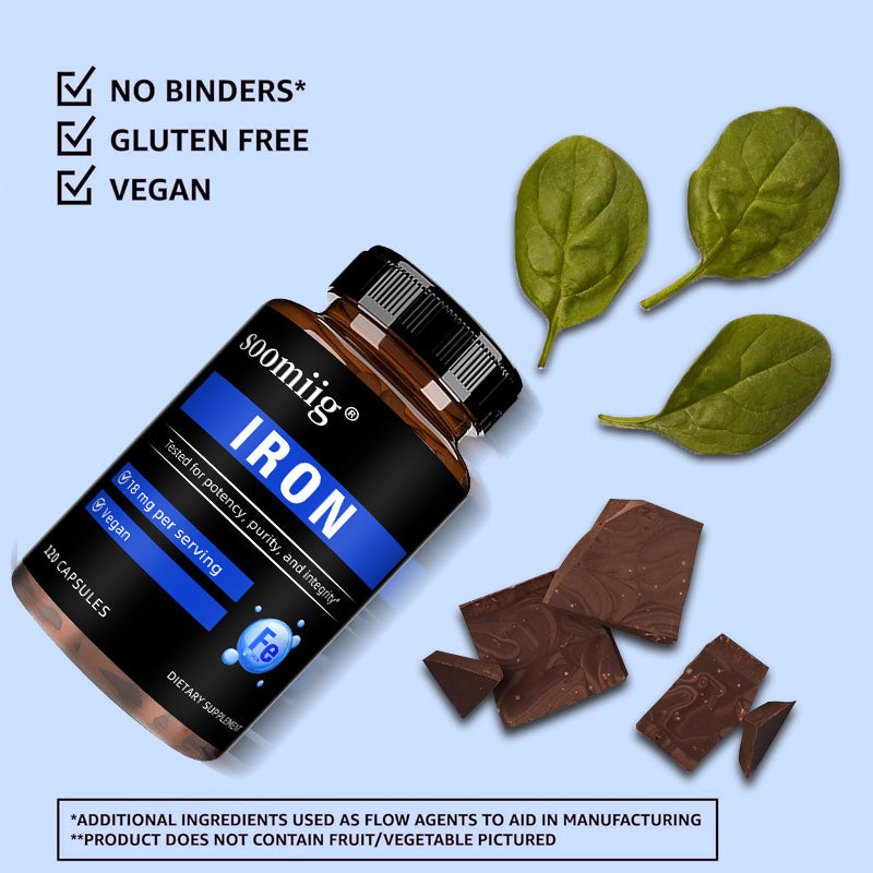 Soomiig® Iron Bisglycinate Gentle Iron Supplement Capsules