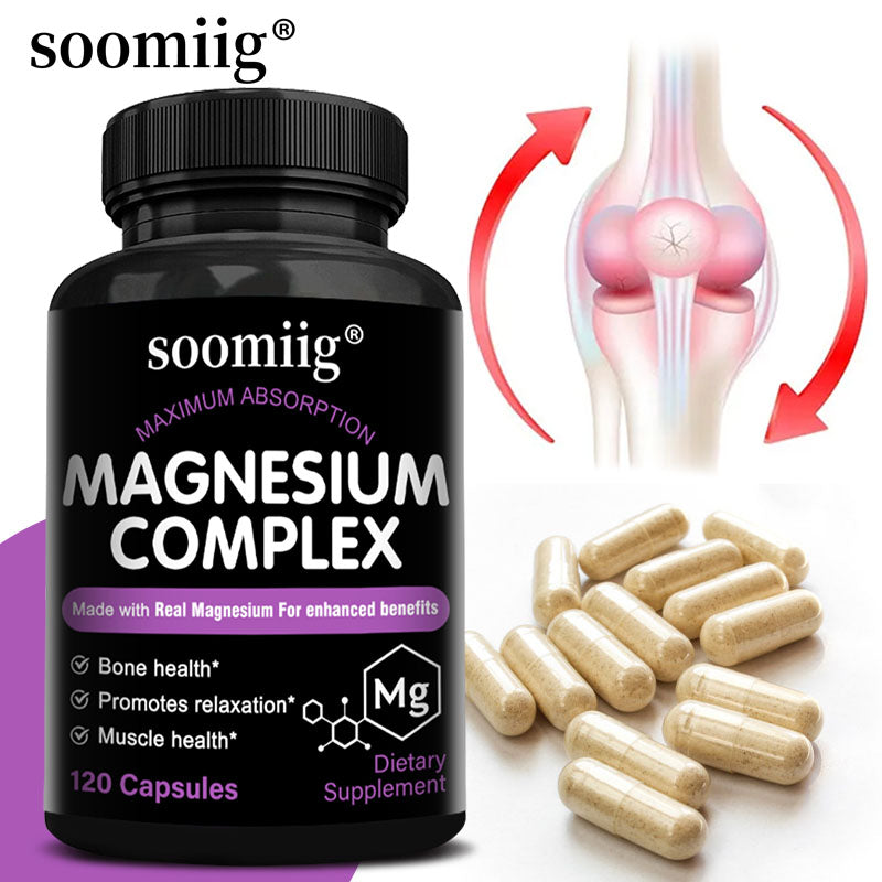 Soomiig® Magnesium Complex Supplement | Maximum Absorption Formula for Deep Sleep, Muscle Relaxation & Bone Health