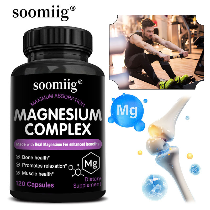 Soomiig® Magnesium Complex Supplement | Maximum Absorption Formula for Deep Sleep, Muscle Relaxation & Bone Health