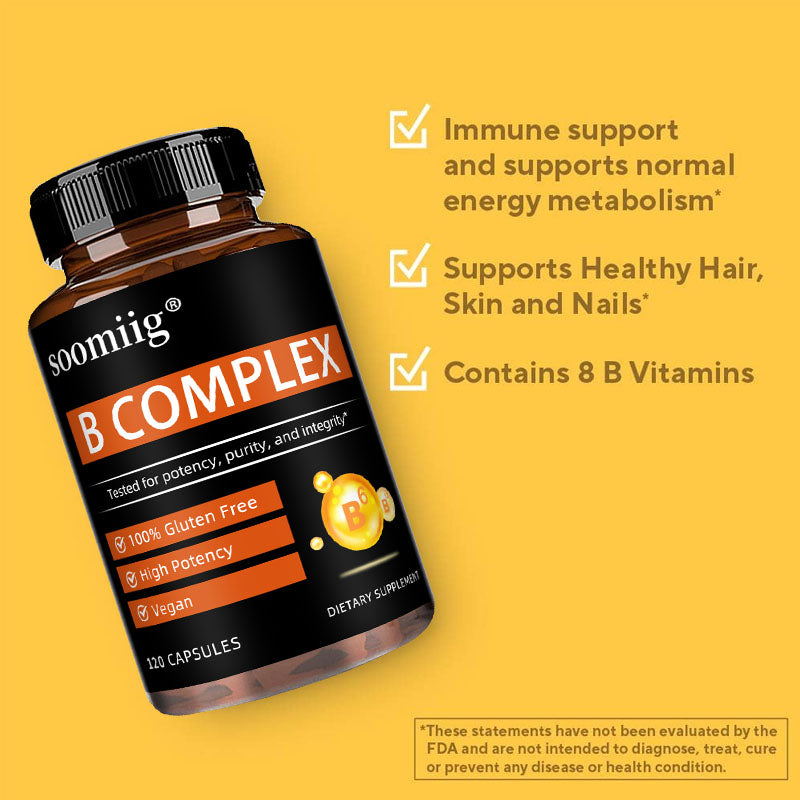 Soomiig® High Potency B Complex | Energy Metabolism & Nervous System Support