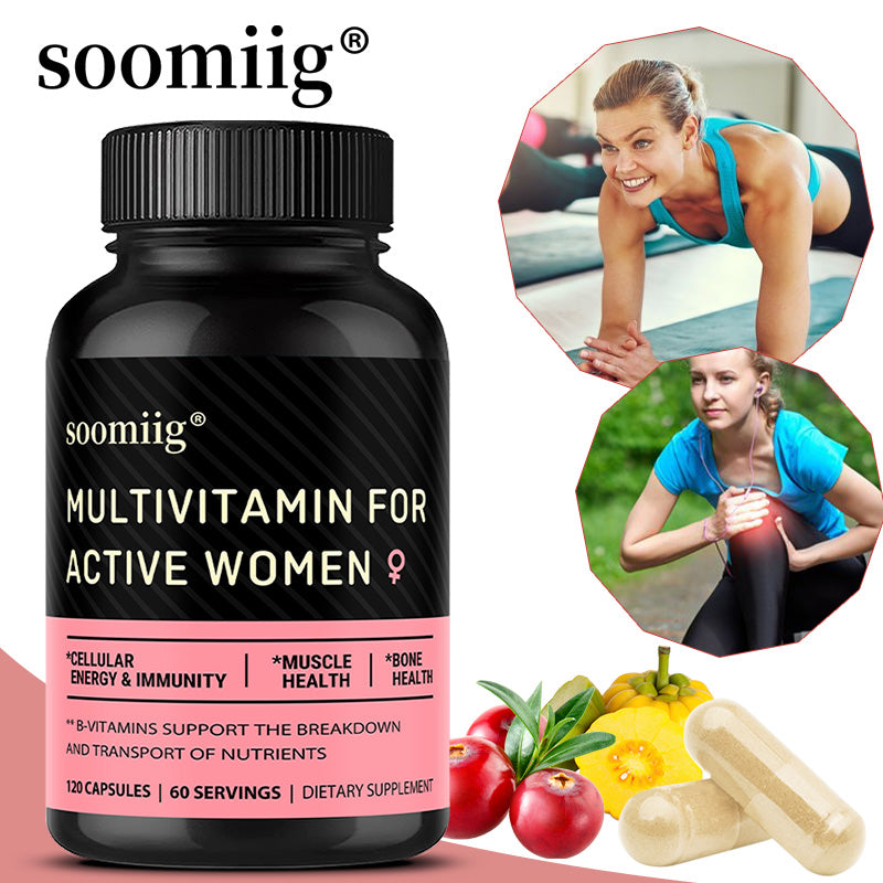 Soomiig® Multivitamin for Active Women | Daily Energy, Immune Support & Joint Health Formula