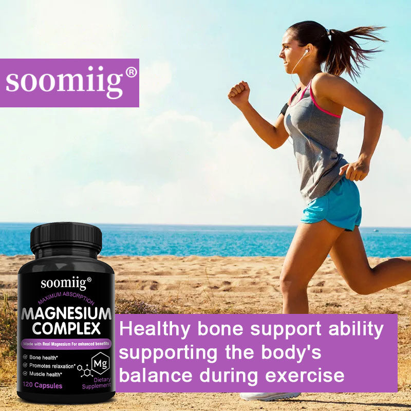 Soomiig® Magnesium Complex Supplement | Maximum Absorption Formula for Deep Sleep, Muscle Relaxation & Bone Health