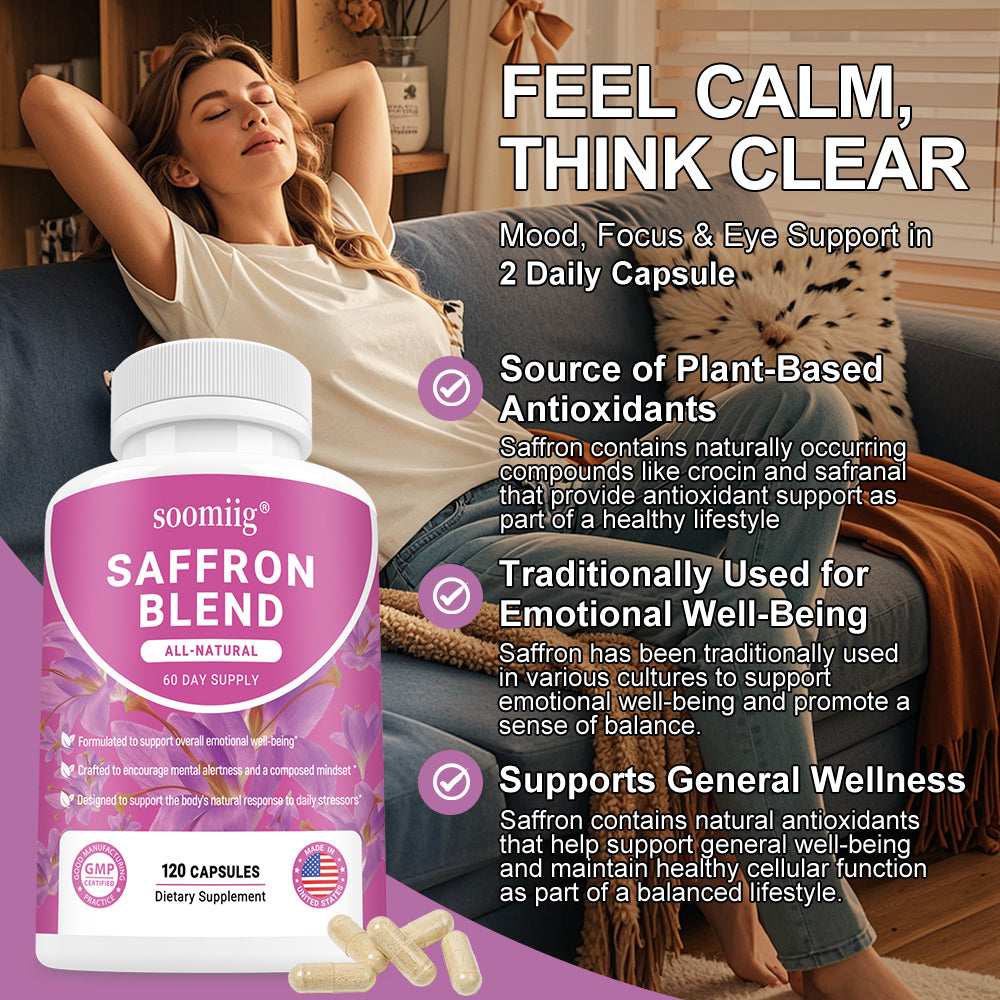 Soomiig® Advanced Saffron Blend Complex with Rhodiola & L-Theanine