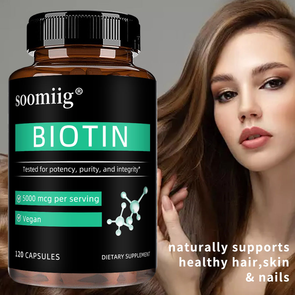 Soomiig® Biotin Hair, Skin & Nails Support Capsules