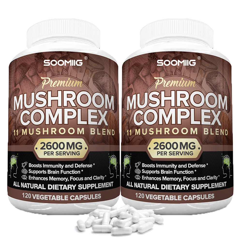 Mushroom Complex - 11-in-1 Mushroom Blend Fuels Sharp Mind & Immunity