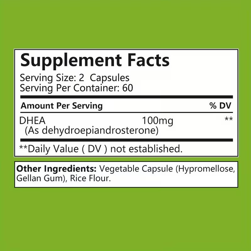 DHEA 100mg - Balanced Hormone For Timeless Mood & Bodily Vitality