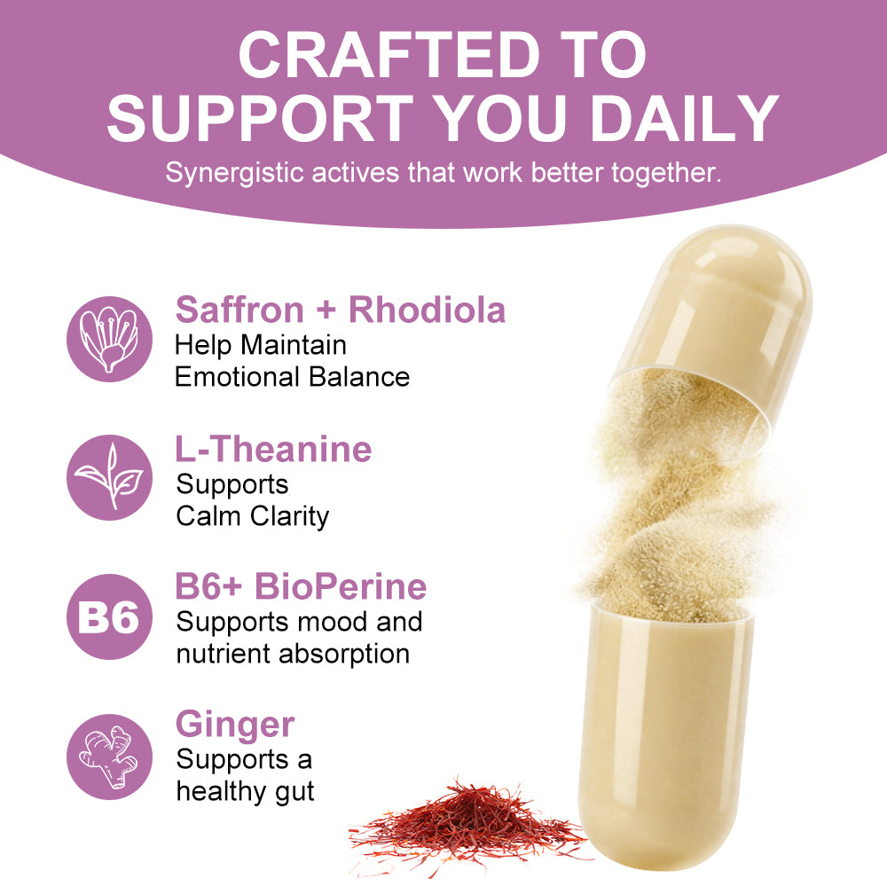 Soomiig® Advanced Saffron Blend Complex with Rhodiola & L-Theanine