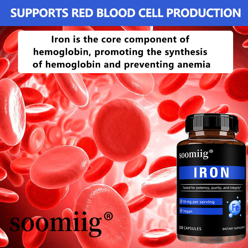 Soomiig® Iron Bisglycinate Gentle Iron Supplement Capsules