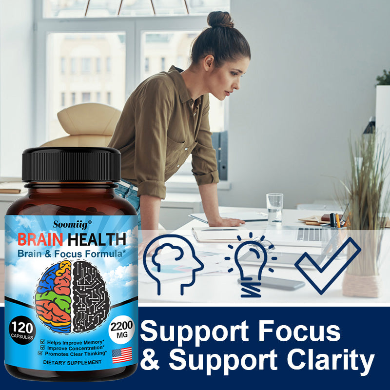 Brain Focus - Premium Herbal Mix Locks Steady All-Day Mental Clarity