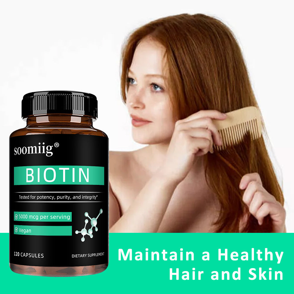 Soomiig® Biotin Hair, Skin & Nails Support Capsules