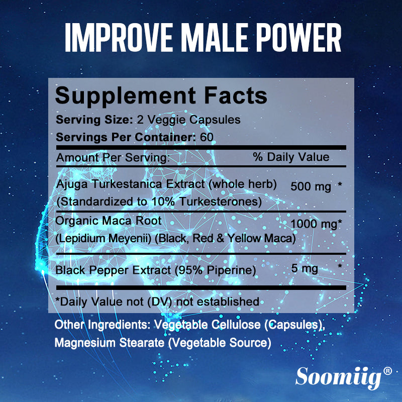 Turkesterone+Maca - Dual Powerhouse Ignites Peak Natural Male Vitality