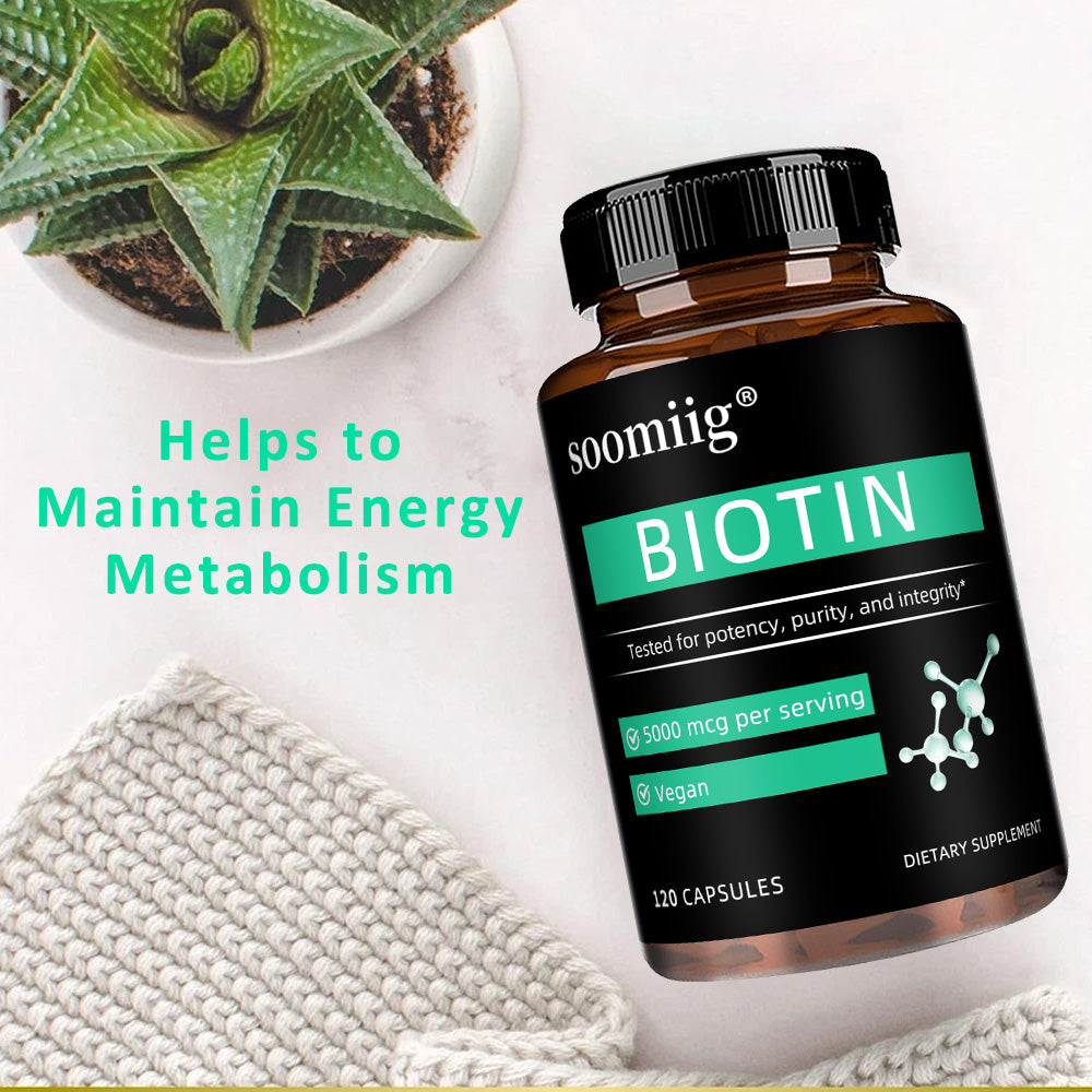 Soomiig® Biotin Hair, Skin & Nails Support Capsules
