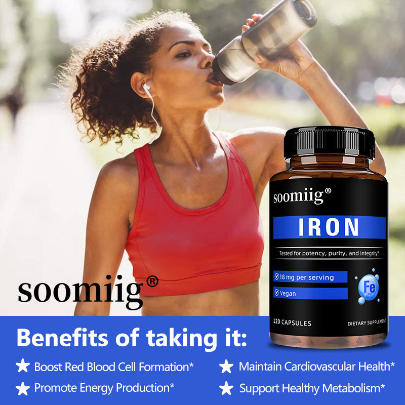 Soomiig® Iron Bisglycinate Gentle Iron Supplement Capsules