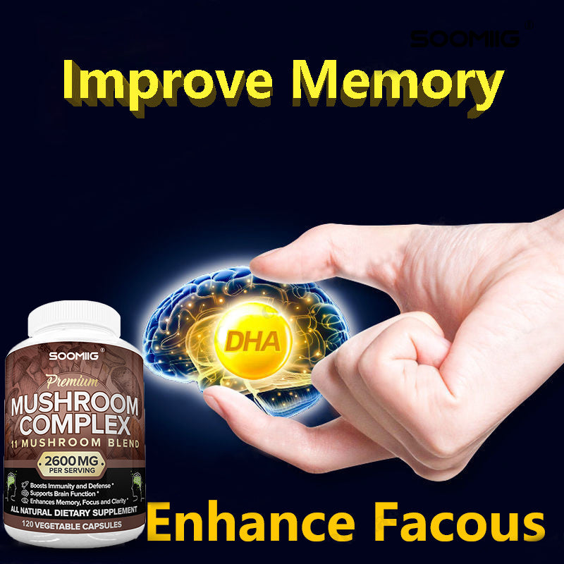 Mushroom Complex - 11-in-1 Mushroom Blend Fuels Sharp Mind & Immunity