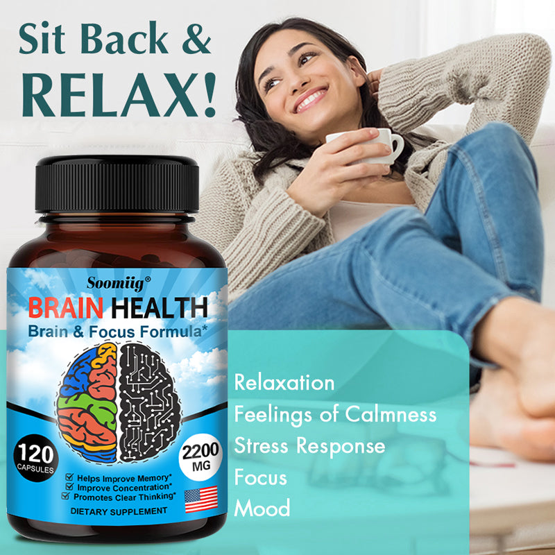 Brain Focus - Premium Herbal Mix Locks Steady All-Day Mental Clarity