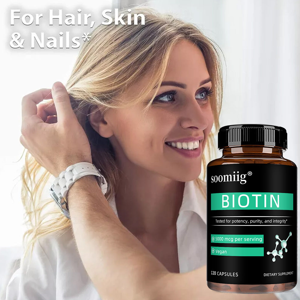 Soomiig® Biotin Hair, Skin & Nails Support Capsules