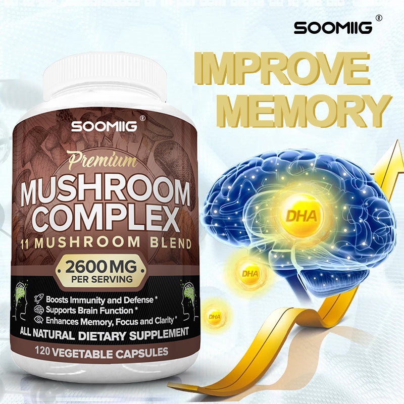 Mushroom Complex - 11-in-1 Mushroom Blend Fuels Sharp Mind & Immunity