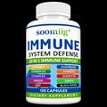Soomiig® Immune System Defense 10-in-1 | Vitamin C, D3, Elderberry, Turmeric & Herbal Support