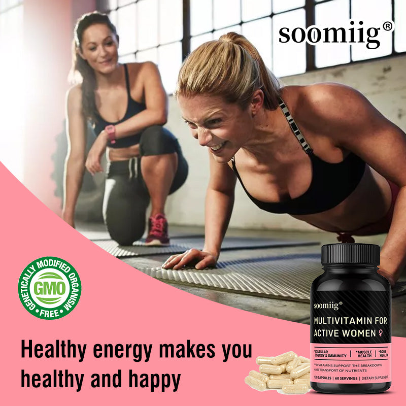 Soomiig® Multivitamin for Active Women | Daily Energy, Immune Support & Joint Health Formula