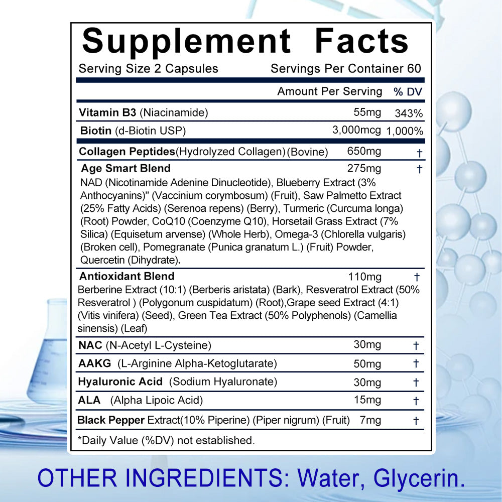 Resveratrol -  21 Premium Actives Slow Cells’ Natural Aging Pace