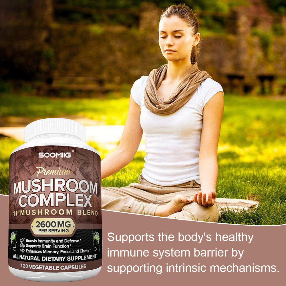 Mushroom Complex - 11-in-1 Mushroom Blend Fuels Sharp Mind & Immunity