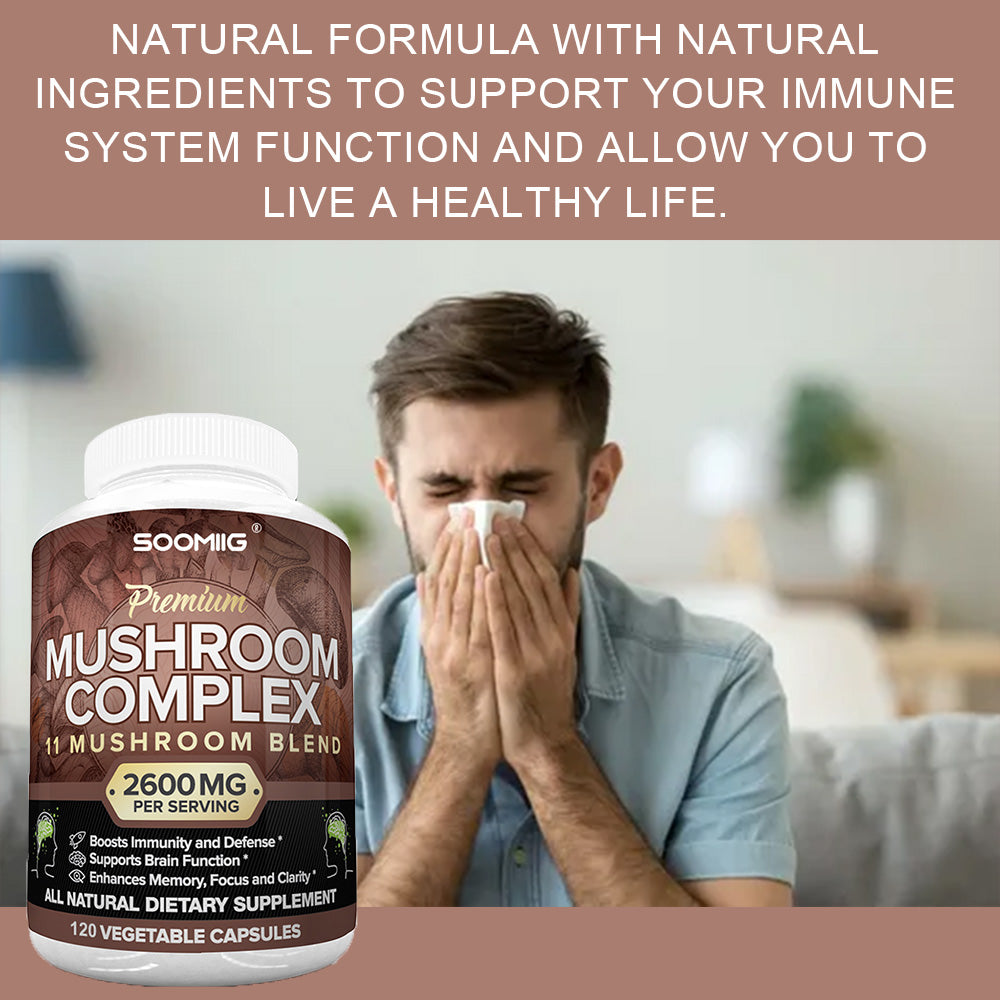 Mushroom Complex - 11-in-1 Mushroom Blend Fuels Sharp Mind & Immunity