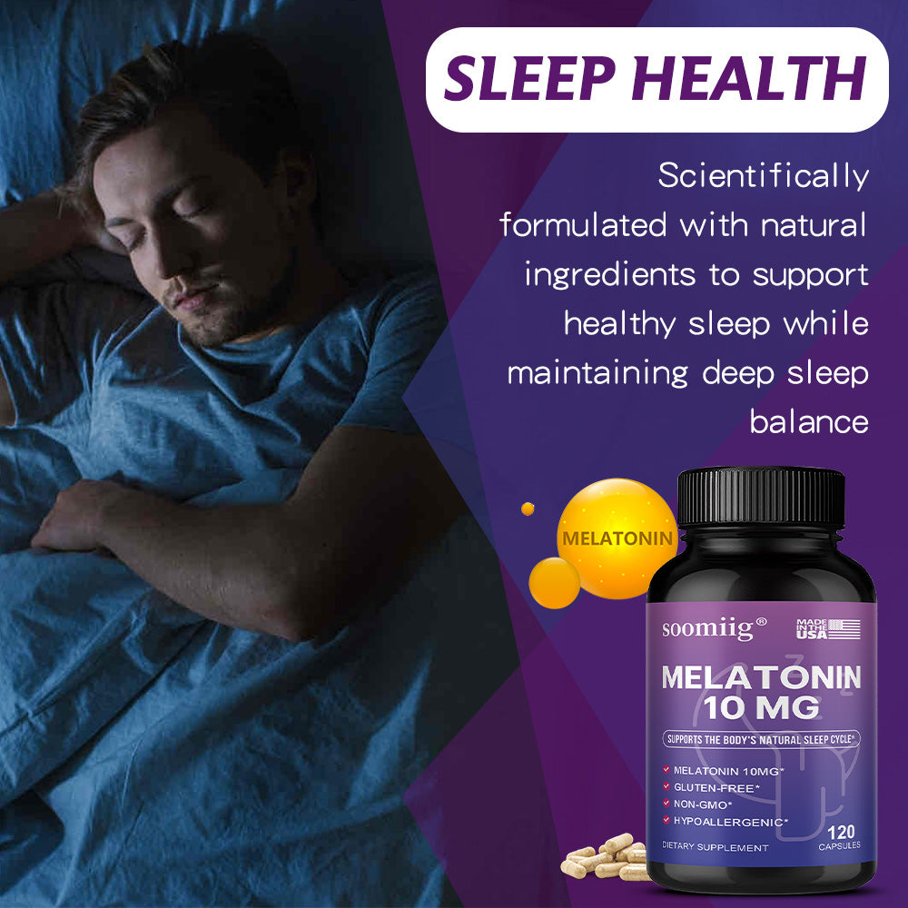Soomiig® Melatonin Natural Sleep Support & Relaxation Supplement