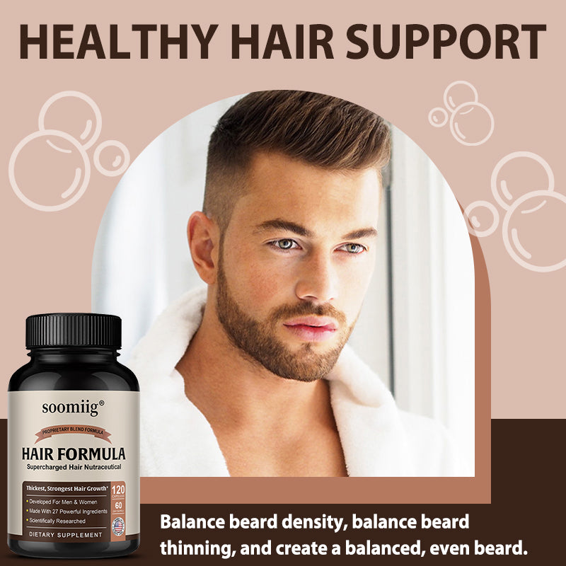 Soomiig® Supercharged Hair Growth Formula with 27 Powerful Ingredients & Natural Vitamins