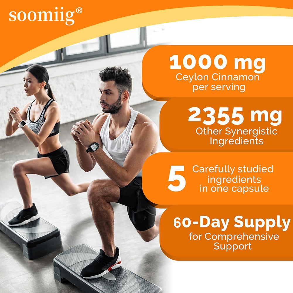 Soomiig® 5-in-1 Ceylon Cinnamon & Apple Cider Vinegar Complex