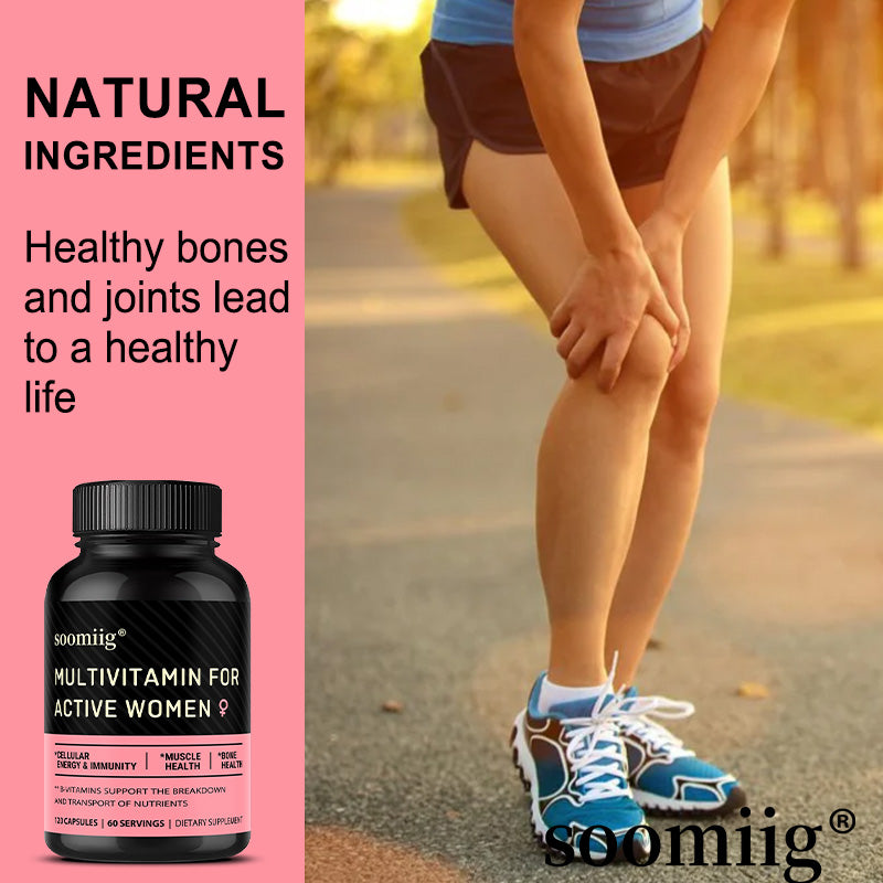 Soomiig® Multivitamin for Active Women | Daily Energy, Immune Support & Joint Health Formula