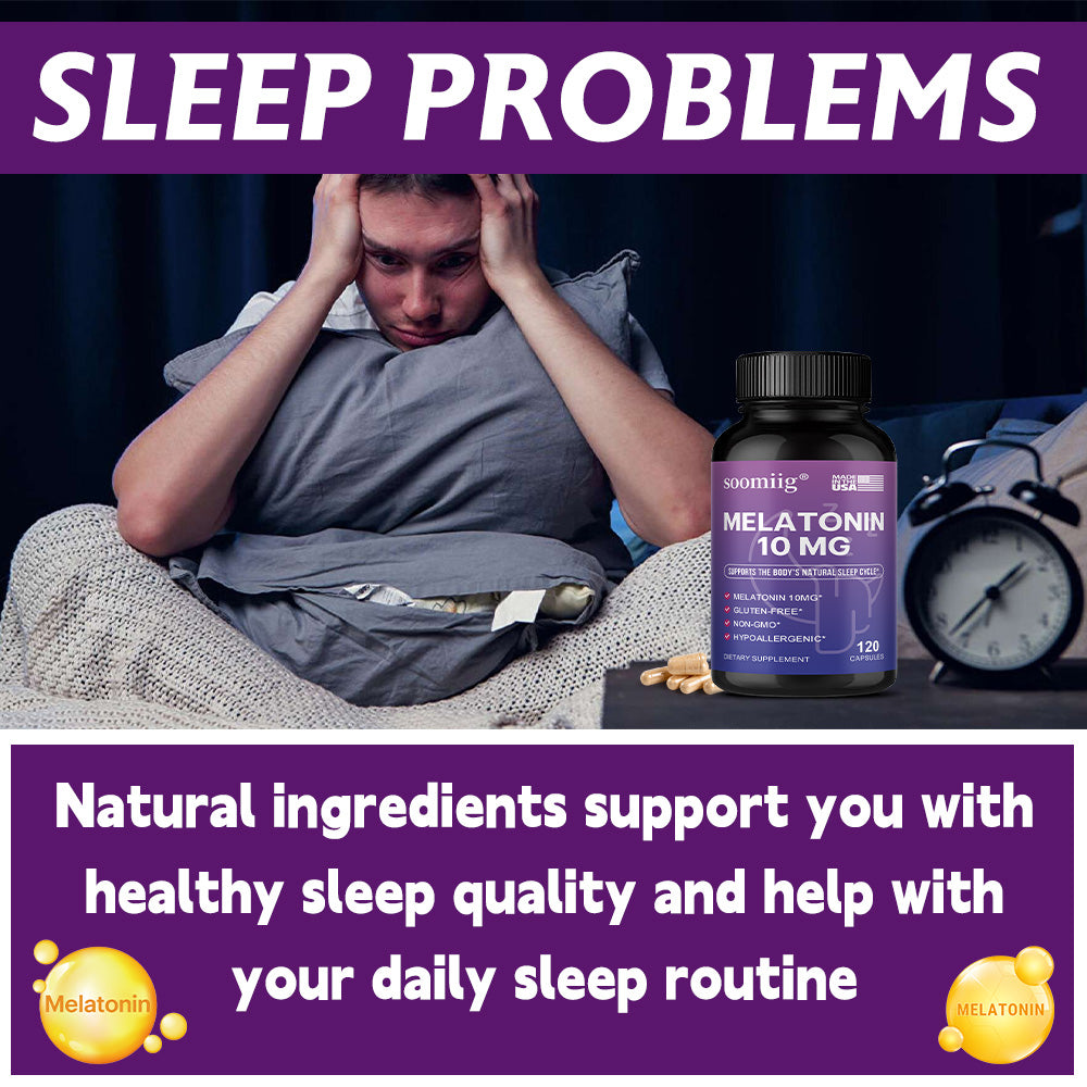 Soomiig® Melatonin Natural Sleep Support & Relaxation Supplement