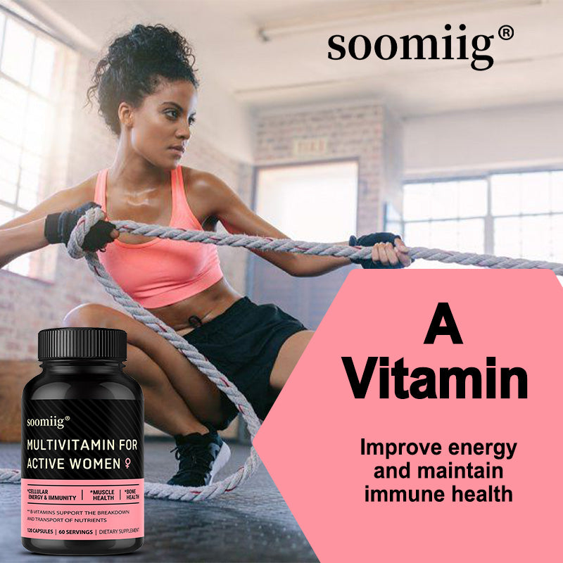 Soomiig® Multivitamin for Active Women | Daily Energy, Immune Support & Joint Health Formula