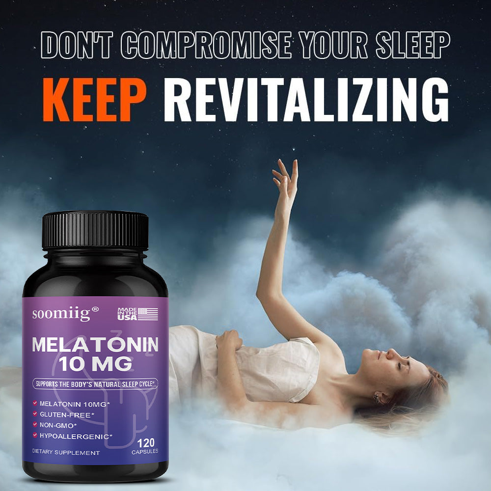 Soomiig® Melatonin Natural Sleep Support & Relaxation Supplement