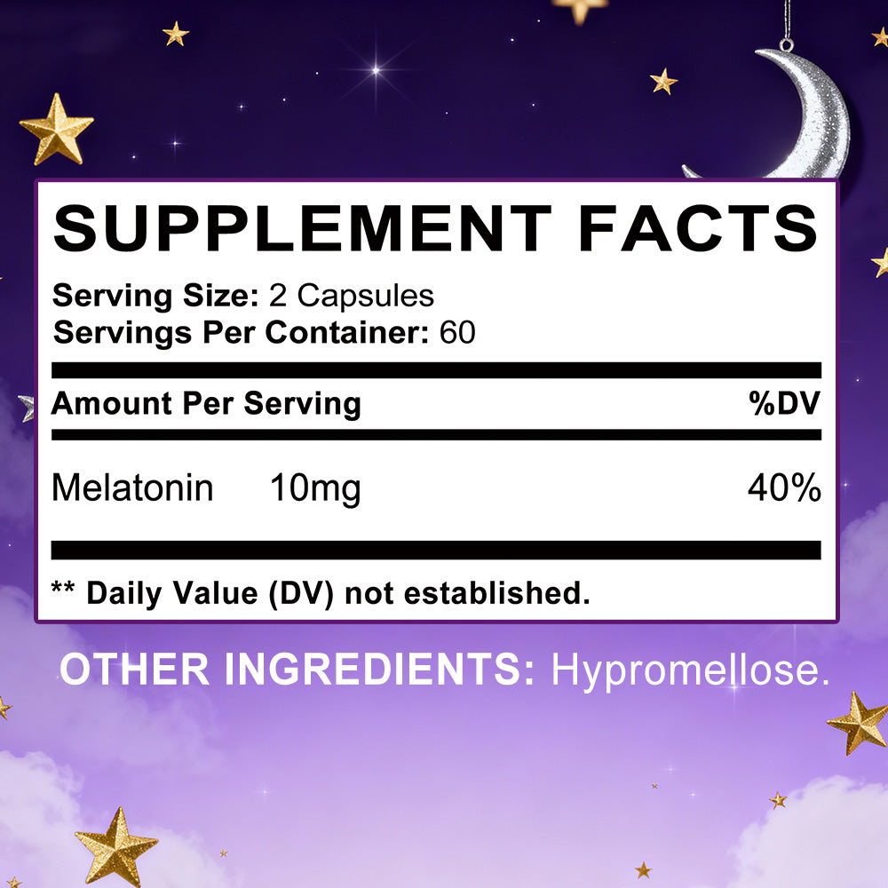 Soomiig® Melatonin Natural Sleep Support & Relaxation Supplement