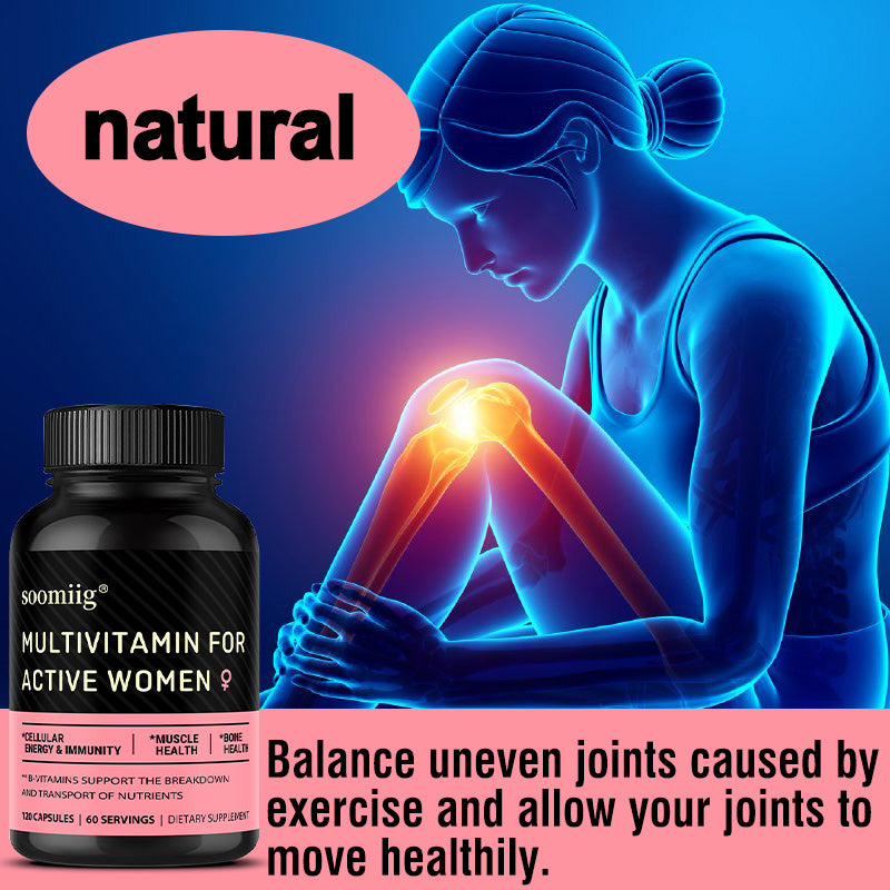 Soomiig® Multivitamin for Active Women | Daily Energy, Immune Support & Joint Health Formula