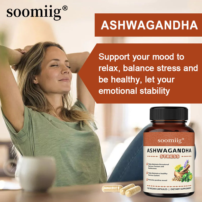 Soomiig® Ashwagandha Stress Relief & Nervous System Support Capsules