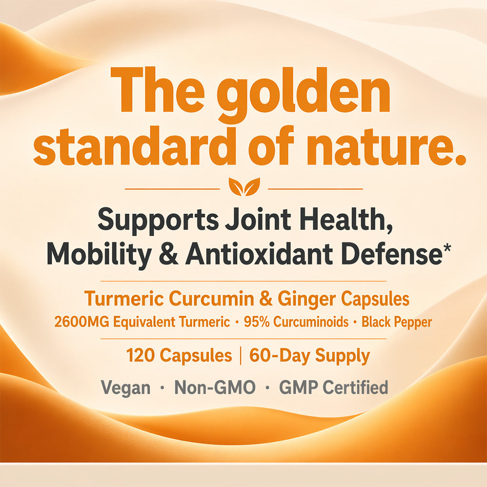 Soomiig® Turmeric Curcumin & Ginger Supplement | Joint Support & Antioxidant Formula